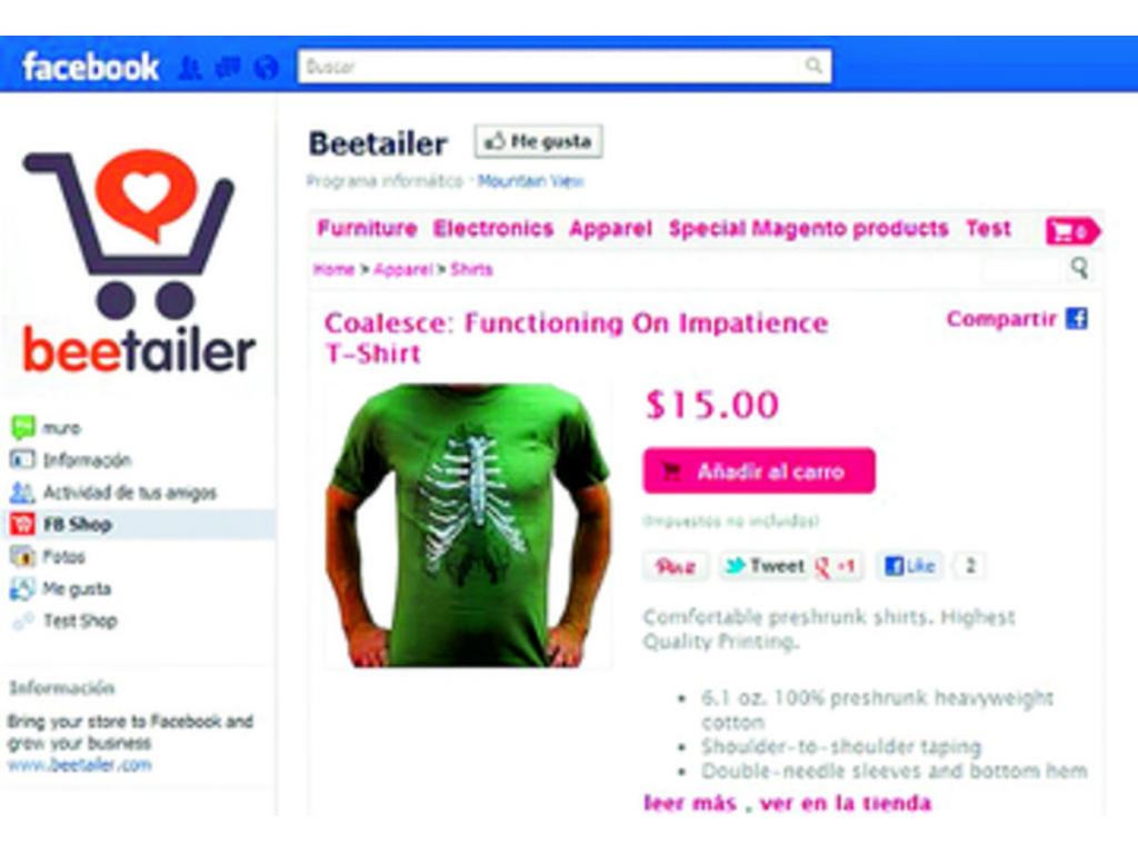 Facilita la importación de una tienda virtual ya existente, a la plataforma de Facebook, claro está, añadiendo de paso opciones de análisis, herramientas de marketing y promoción.