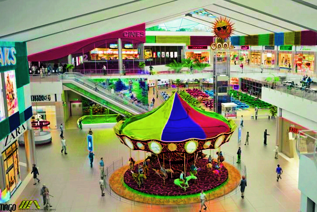 Santiago Mall tendrá área de juegos y un completo food court.(Cortesía)