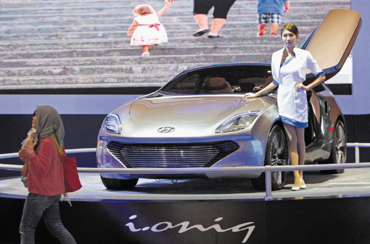 Hyundai i-Oniq concepto, una de las atracciones en la feria de Kuala Lumpur.()