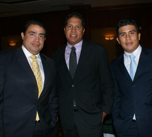 <p>José Acosta, Eduardo Castillo y Elías Gusmán.</p>
