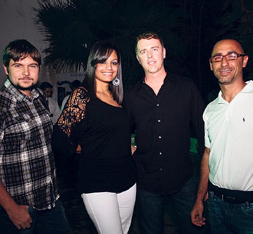 <p> Stuart Hooper, Adriana Mata, Blayne Ladner y Romeo Vitale.</p>