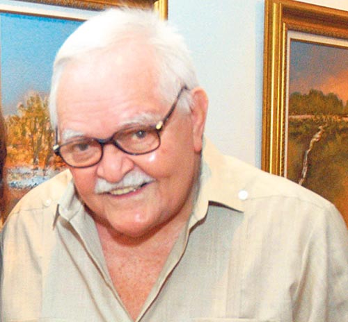 <p>Pintor Mario Calvit</p>