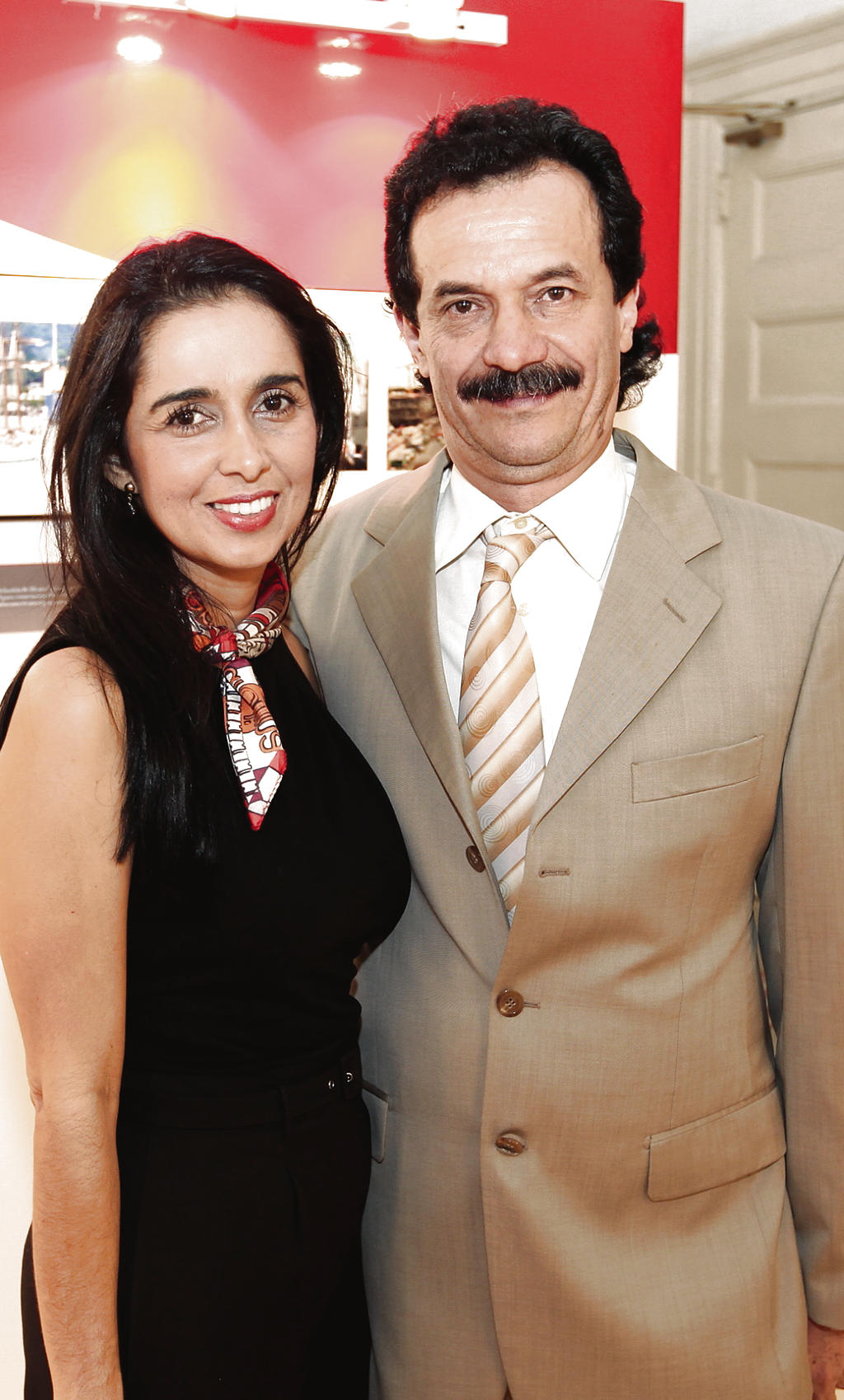 Gloria Arango junto a Omar Otalora.()