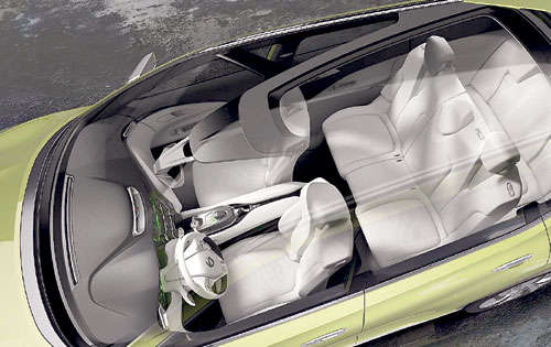 <p>Innovador. Tiene siete cómodas plazas de asientos.</p>