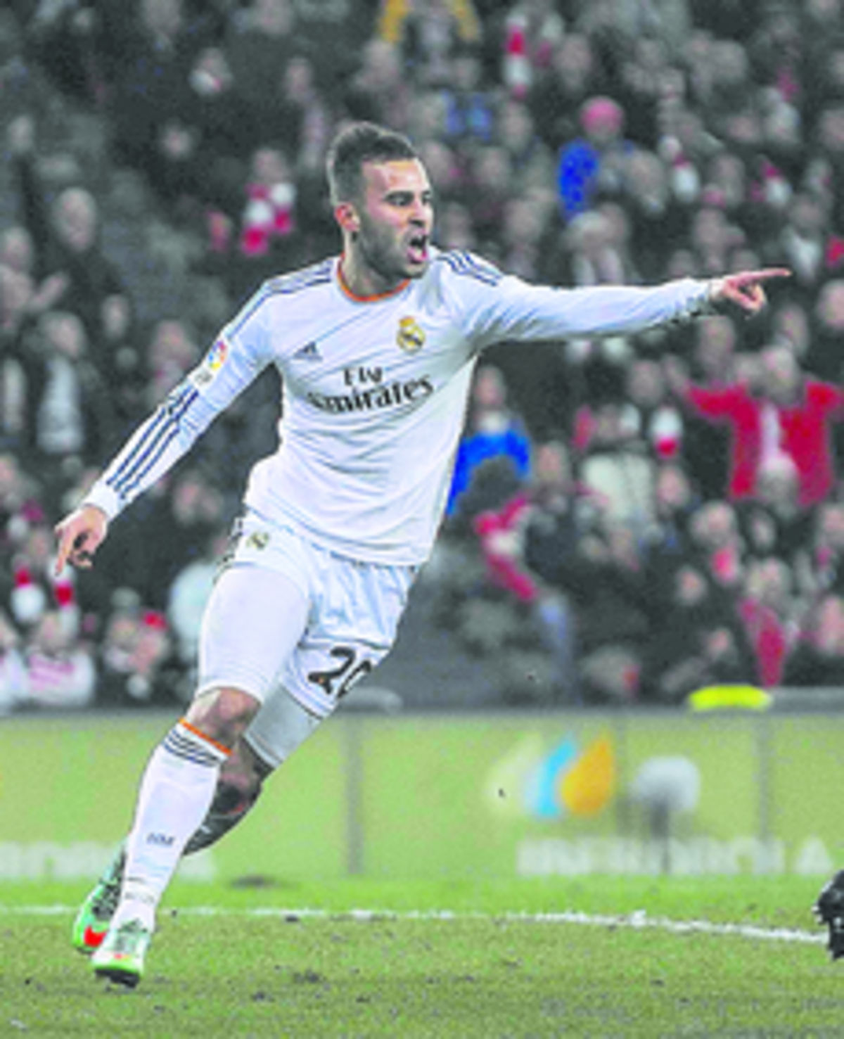 El jugador del Real Madrid Jesé convirtió el primer gol del choque.(EFE)