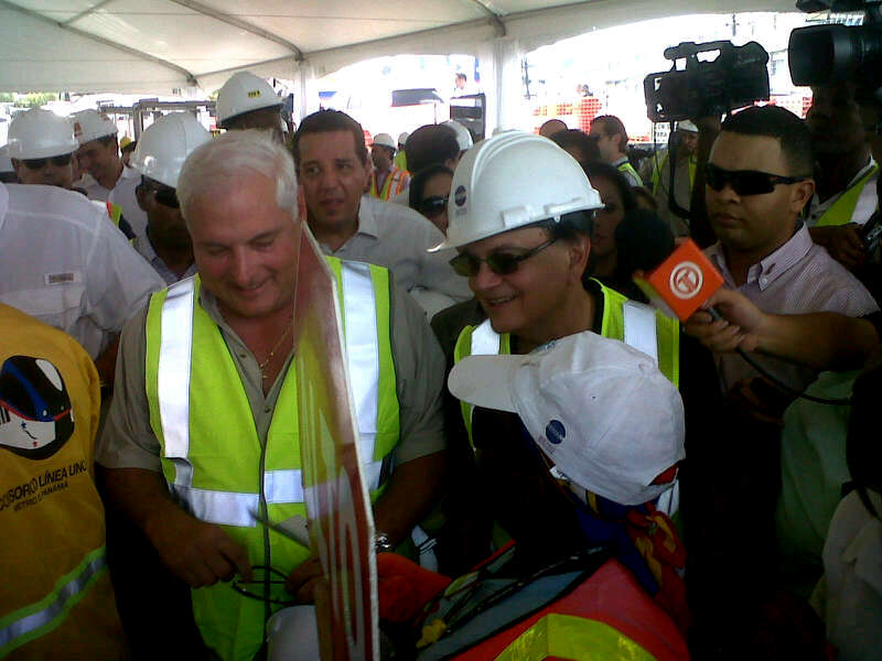 El presidente Ricardo Martinelli, participó del acto de inauguración. Foto/Ericka Quiñones<br>