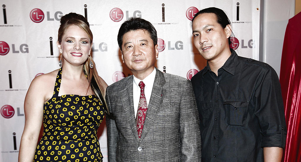 Annie Chajin, Se Woo Park y Manuel Choy.(Abel Rodríguez)