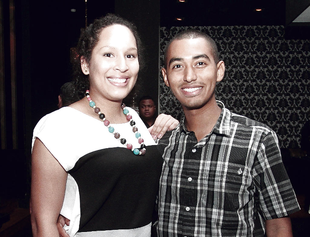 Ritzela Quintero y David González.()