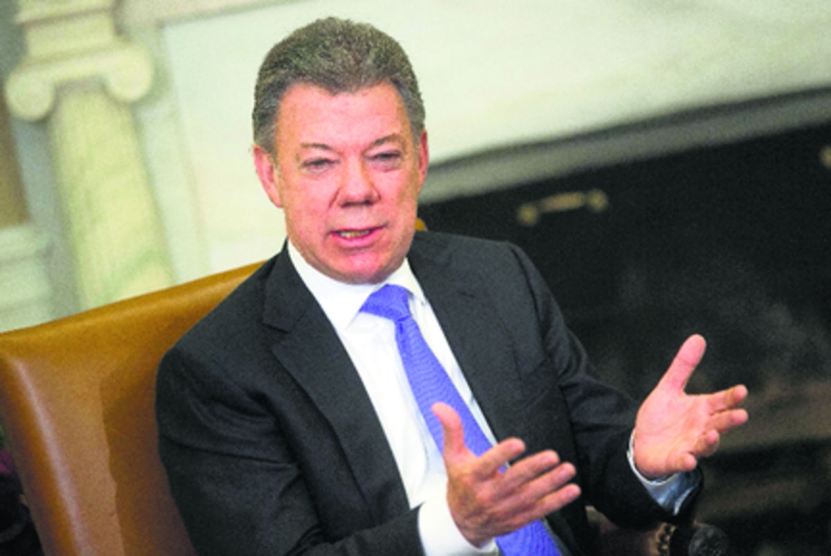 Juan Manuel Santos sube en las encuestas.(BLOOMBERG)