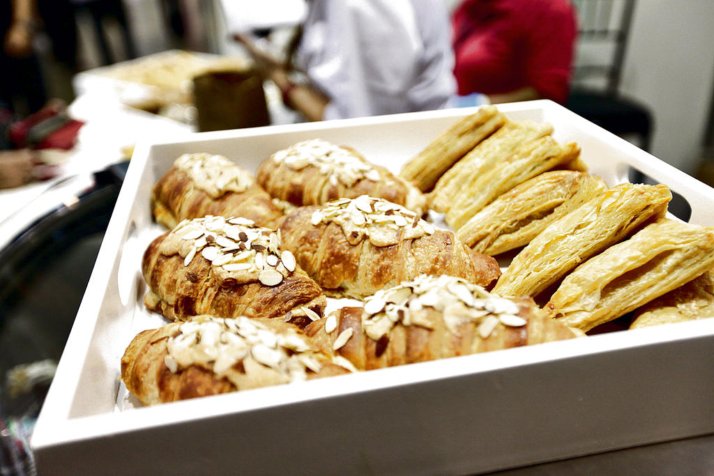 Bocadillo. Habían empanadas de todos los sabores. ()