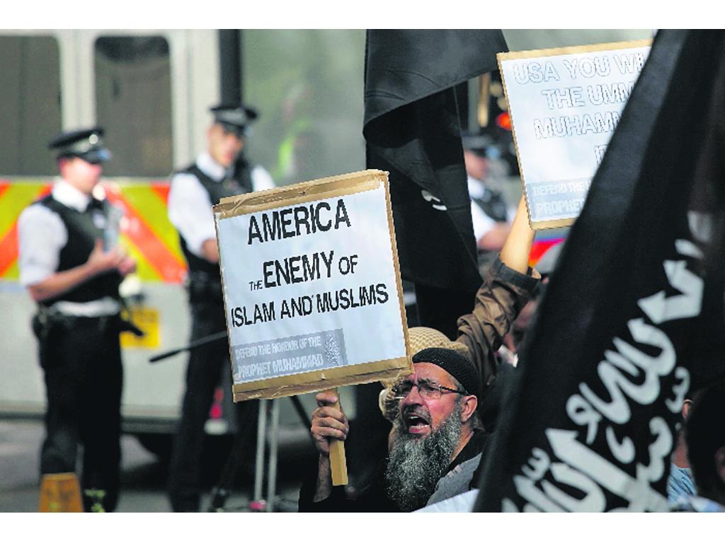 Odio. En Londres también hubo protestas.(EFE)