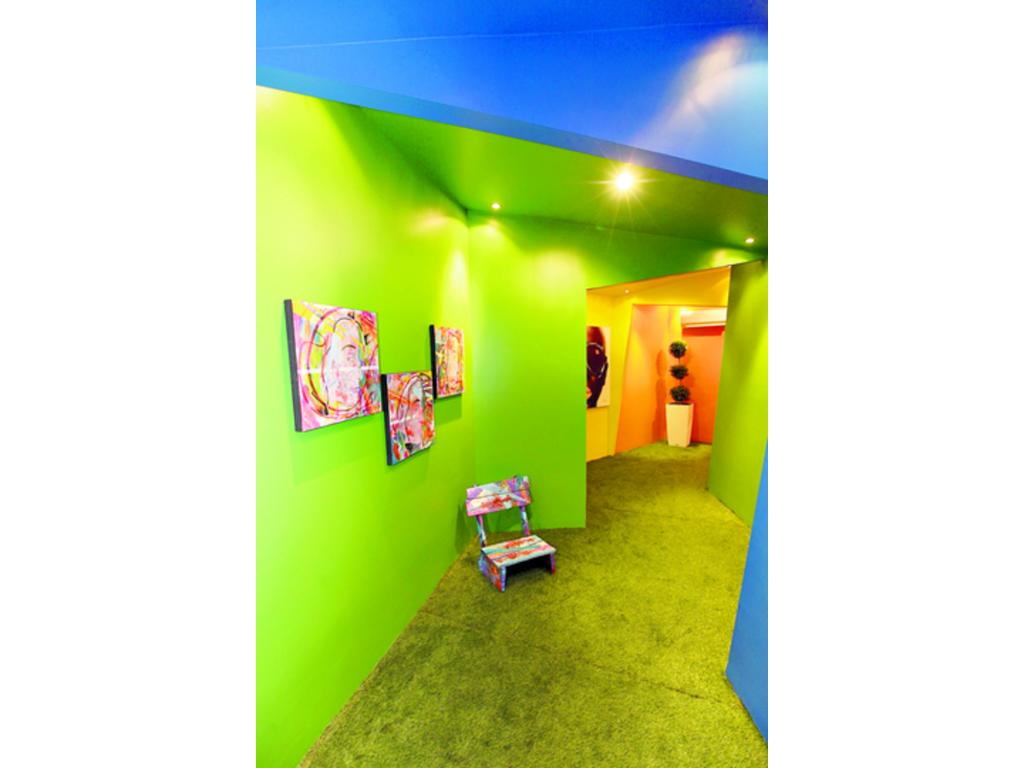 Toque verde, ideal en pasillos.