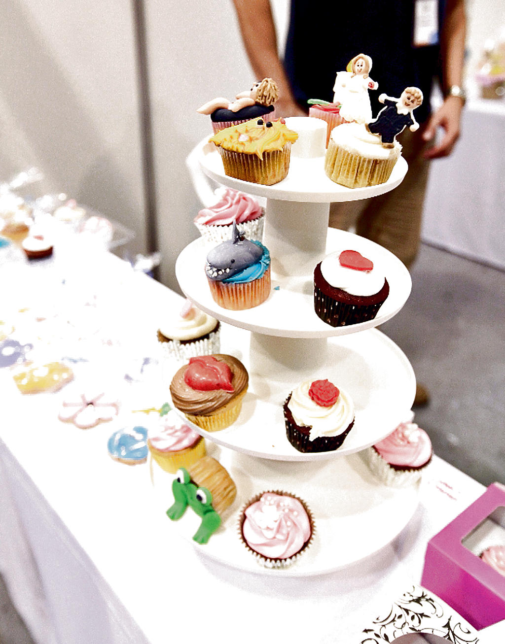 Postres. Los cupcake fueron la atracción del evento. Muchos fueron elaborados junto a un nutrido público, quienes se divirtieron con los diferentes diseños.()