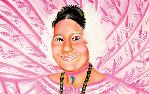 <p>Temas. Pinta motivos autóctonos: polleras y sombreros.</p>