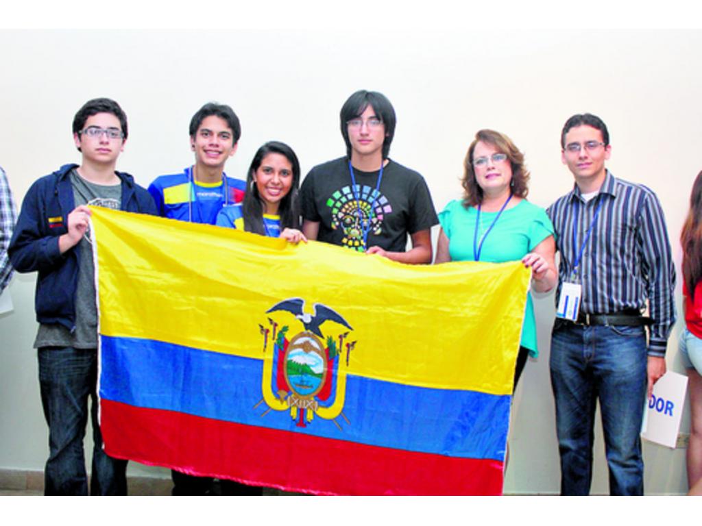 El animado equipo de Ecuador conquistó dos medallas de honor.