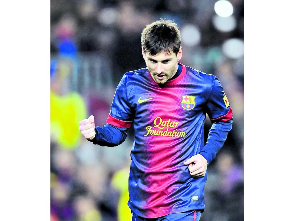 Lionel Messi es el máximo anotador en la liga española.(AP)