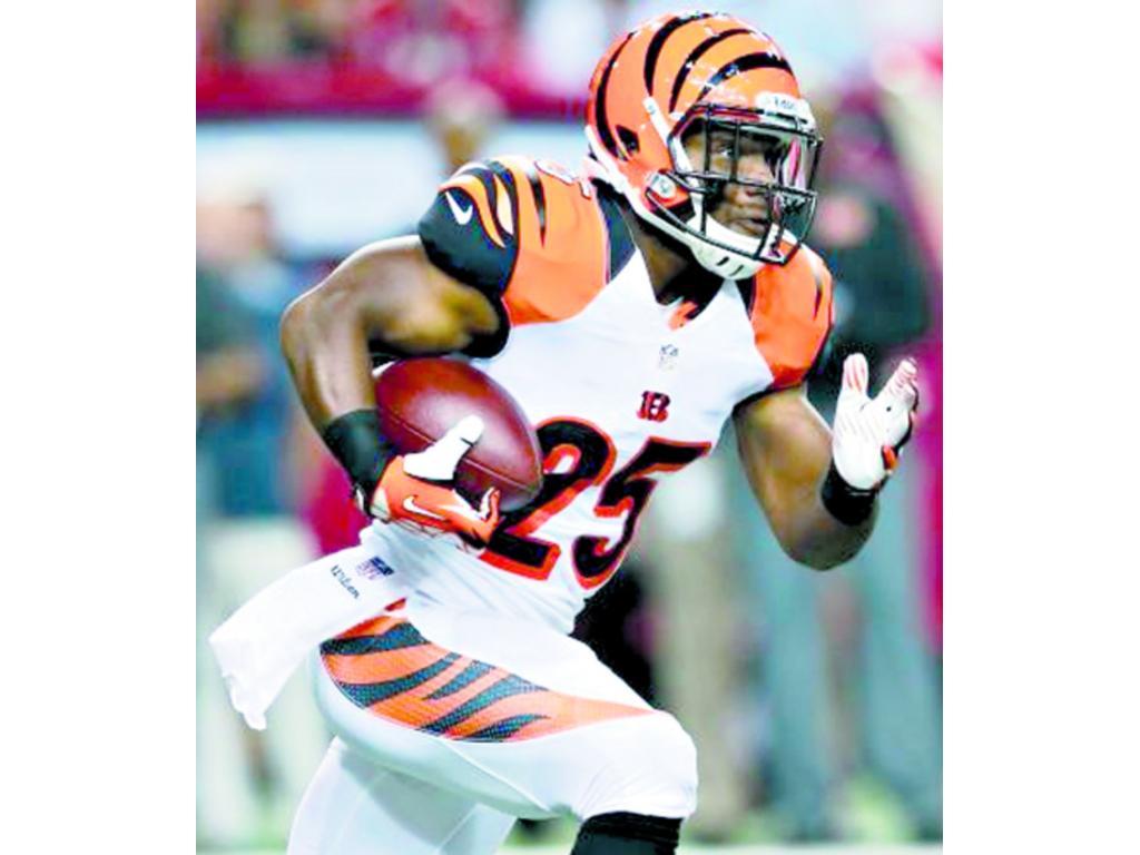 El corredor novato Giovani Bernard se destacó con los Bengals.(AP)