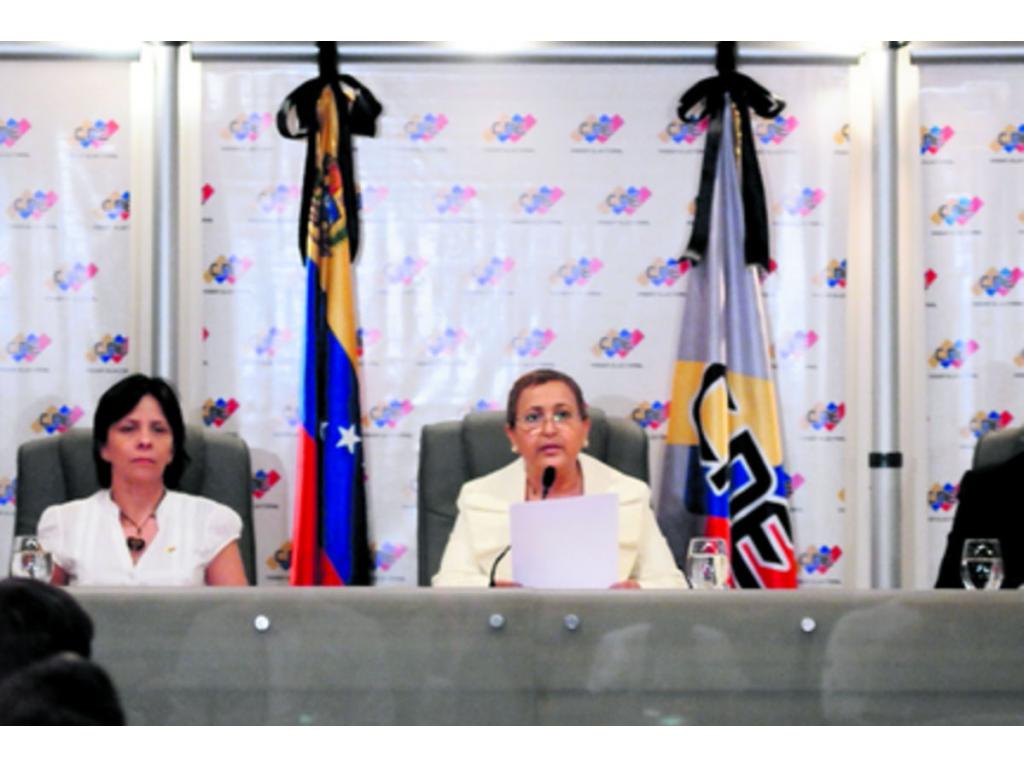 La presidenta del Consejo Nacional Electoral (CNE),Tibisay Lucena.(EFE)
