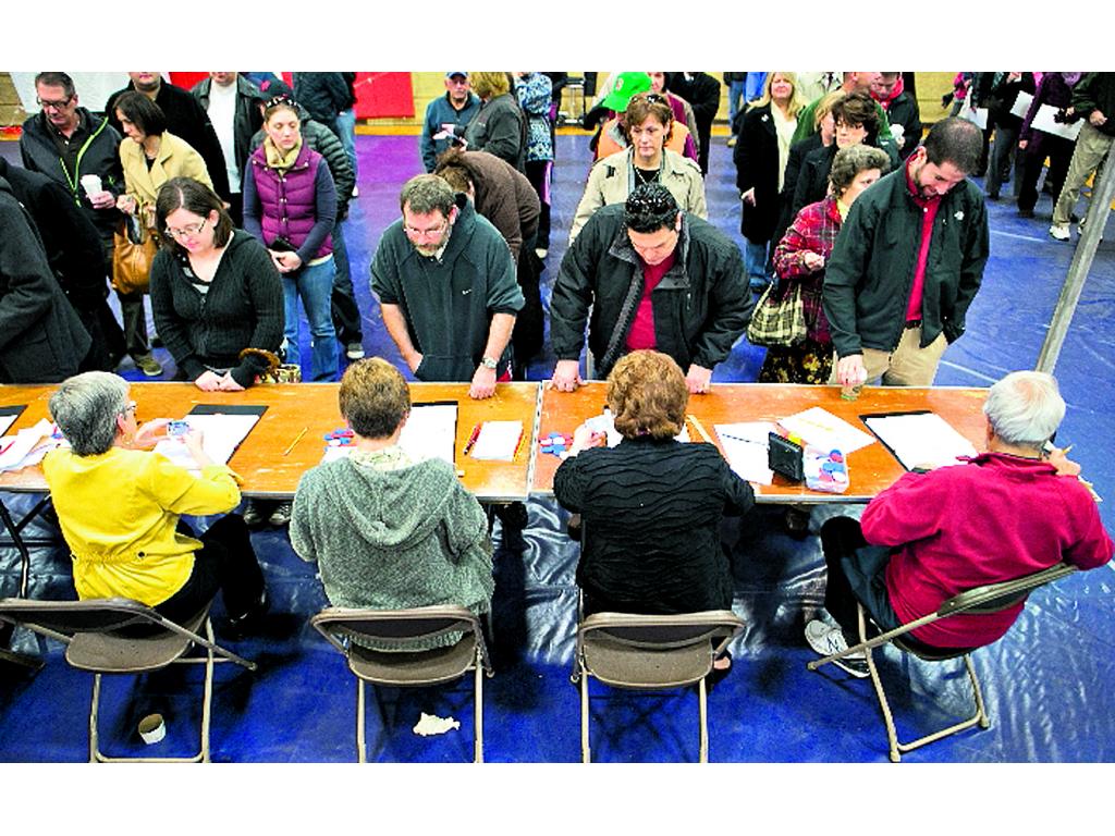 En el poblado de Dixville Notch, en New Hampshire, hubo un empate entre Obama y Romney.(AP)