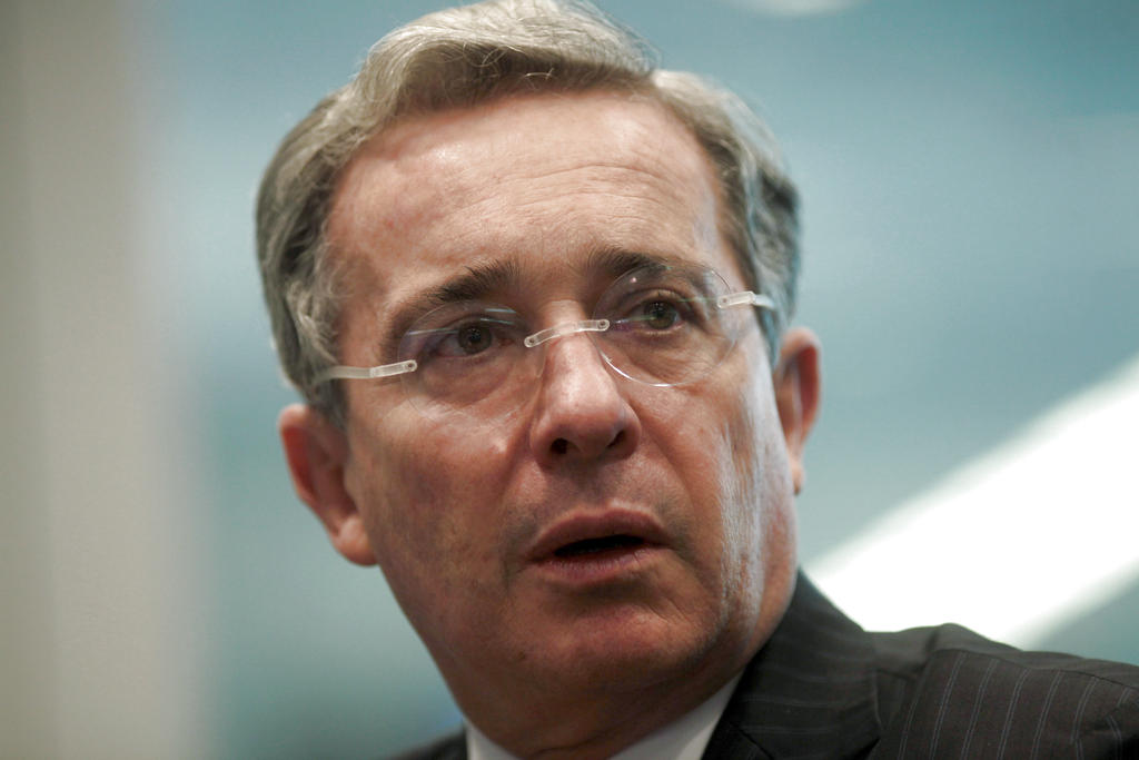 Expresidente colombiano Álvaro Uribe. Foto/Bloomberg<br>