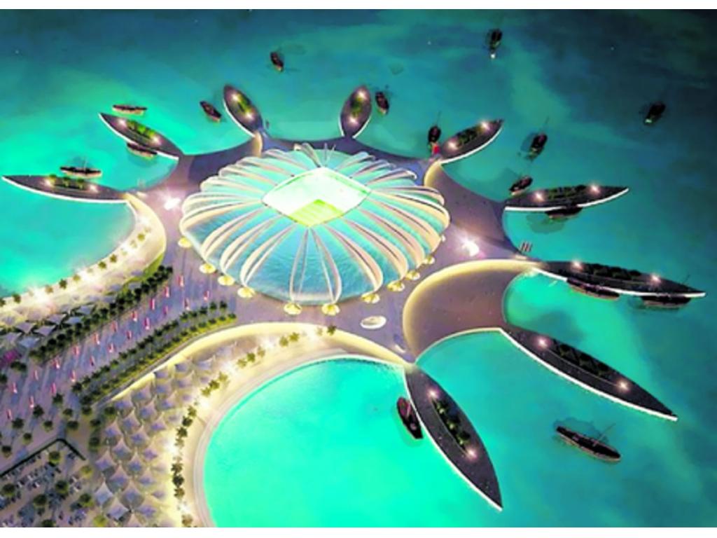 El Al-Khor Stadium dispondrá de un techo flexible y su diseño recuerda al de una concha marina. Tendrá capacidad para 45,330 espectadores. Será un estadio mágico, con muchas luces. (Archivo)