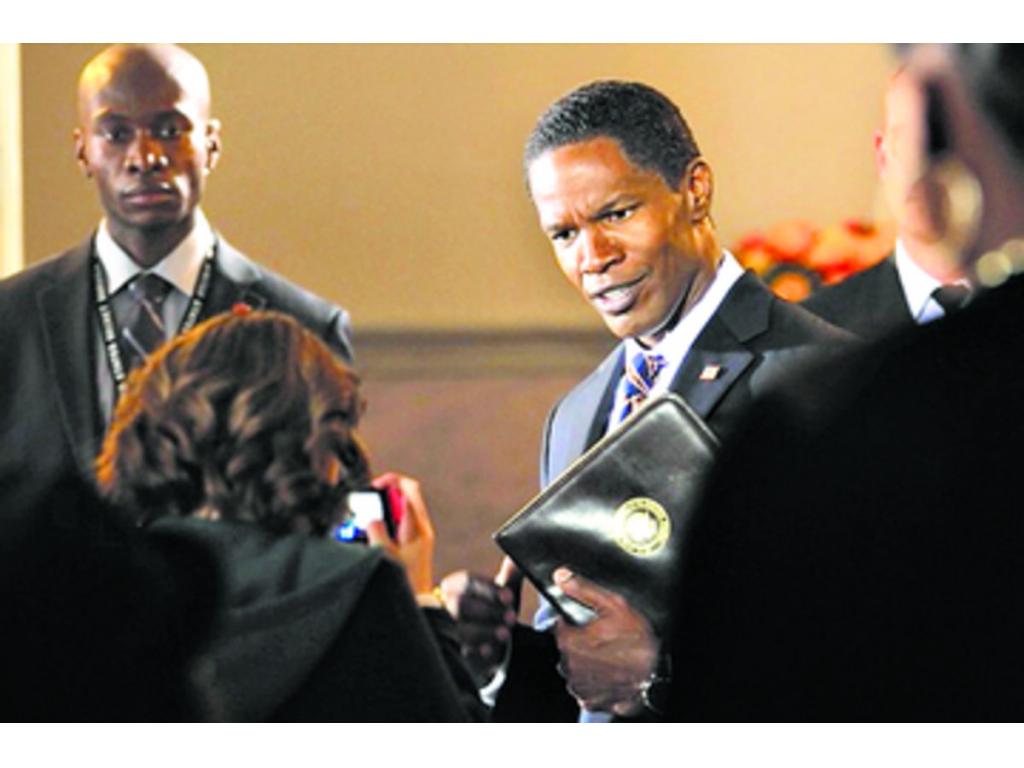 Foxx, según el director, parece un hombre de paz.