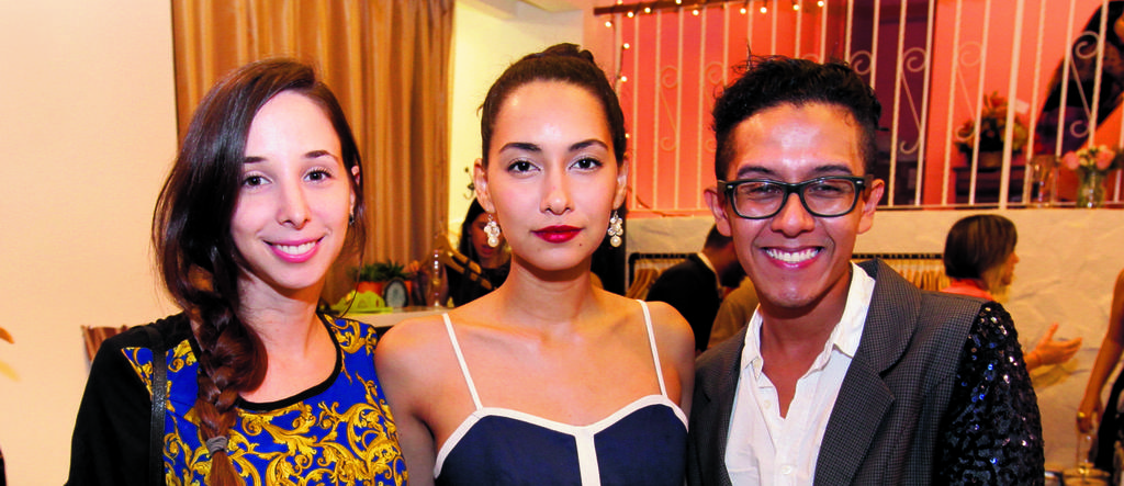 María Gabriela Lavergne, Isabella Neira y Mauricio Herrerabarría.()