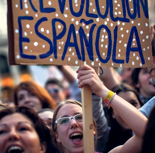 <p>Exigen cambios en la política española.</p>