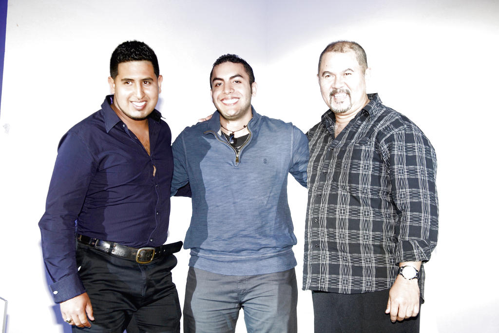 Finalistas. Rony Aguilar, Alejandro Agredo y Juan Aldeano fueron los afortunados.(Alcides Rodríguez. )