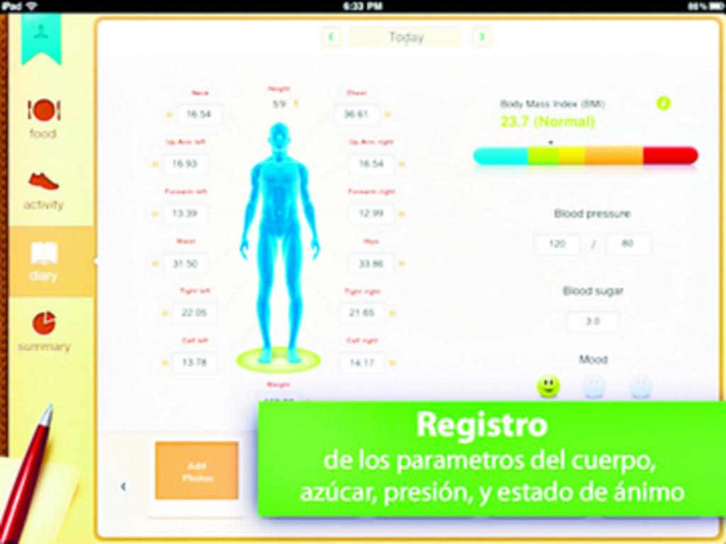Una aplicación no podrá cambiar los hábitos del usuario, pero sí está en capacidad de brindar información sobre los alimentos que consume, incluyendo los niveles de calorías.