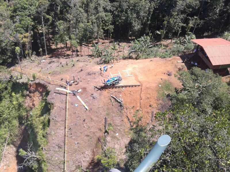 Accidente aéreo deja 5 heridos en Veraguas. Foto/Melquiades Vásquez<br>