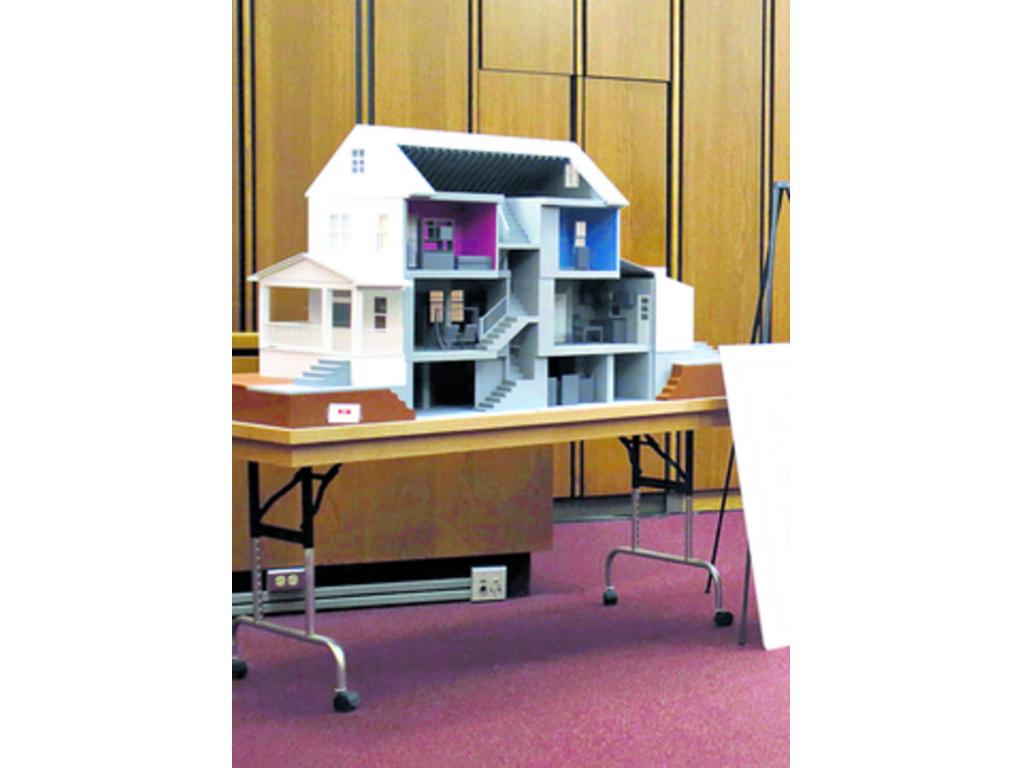 Maqueta de la casa de Castro y cómo tenía distribuidas a las chicas.(AP)