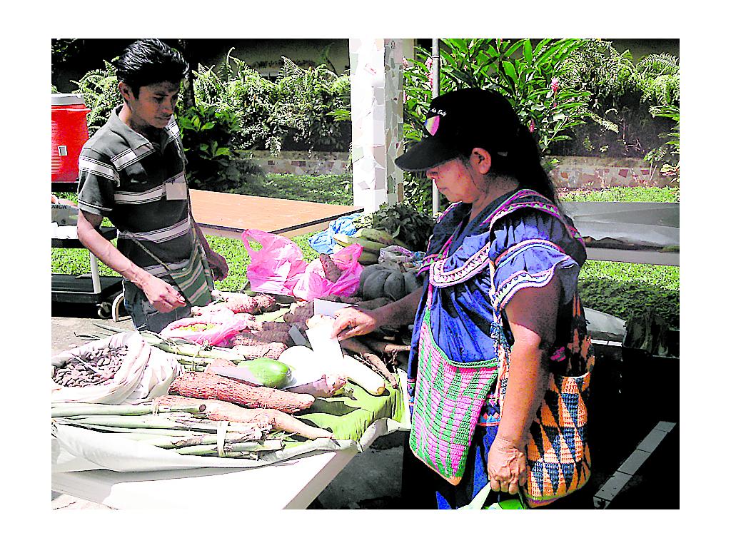 Mercado.Periódicamente venden los cultivos.(MIGUEL CONTRERAS)