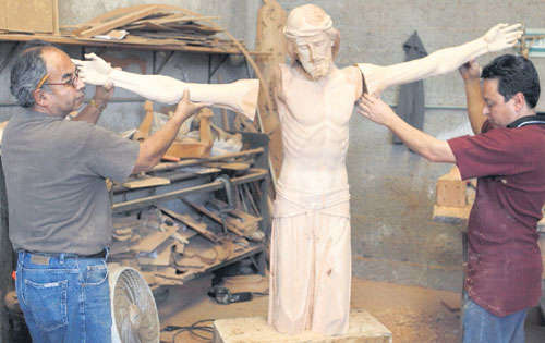 <p>El Cristo hará parte del altar en el parque Bicentenario.</p>