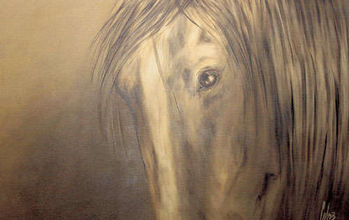 <p>Sepia. Un perfil equino denominado Poeta</p>