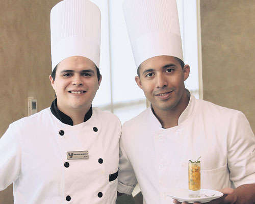 <p>Los chefs Fernando Morazán y José Carrizo.</p>