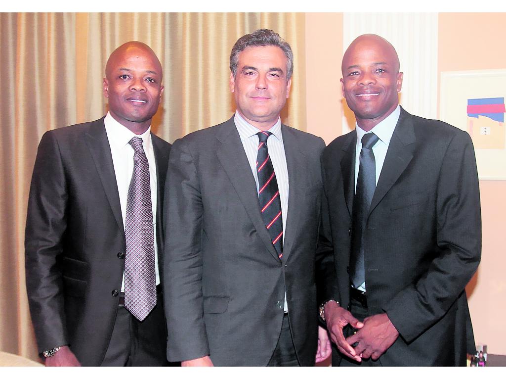 Jorge Dely Valdés, Jesús Silva Fernández y Julio Dely Valdés.(Omar Morales)