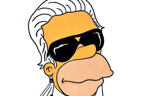 <p>Karl Lagerfeld. En esta versión de Palombo, el diseñador luce varias libras de más, lo que no le debe gustar mucho.</p>