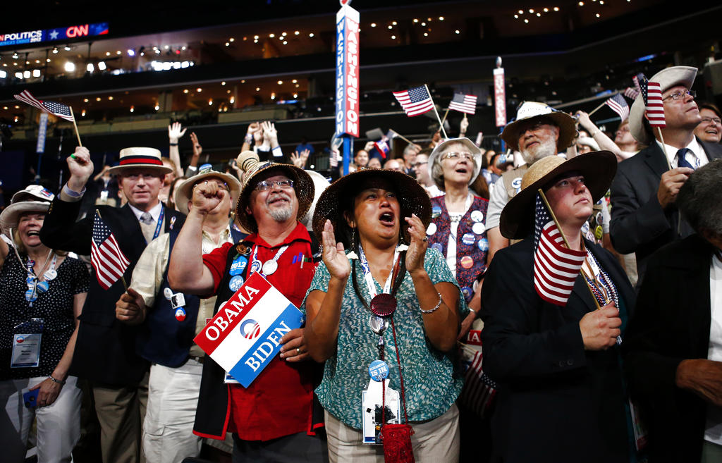 Simpatizantes del presiodnete Barack Obama en el estado de Washington. Foto/AP<br>