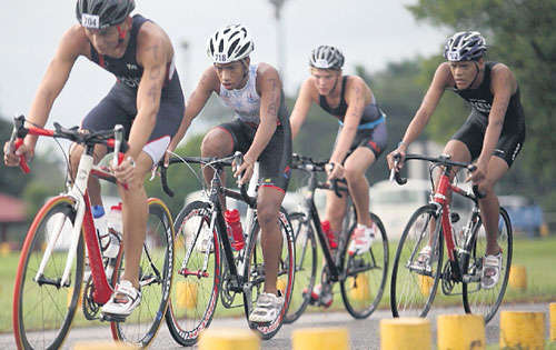 <p>Modalidad. El ciclismo formó parte del evento.</p>