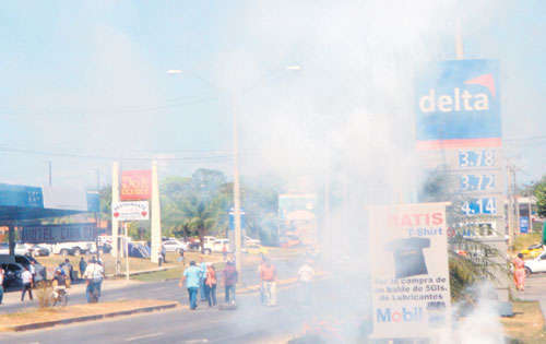 <p>Protestas. Despeje de vías en Veraguas.</p>