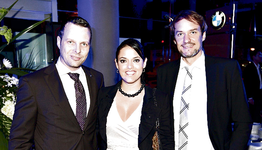 Olaf Hofmann, Ingrid Hofmann y Christopher Stark.()
