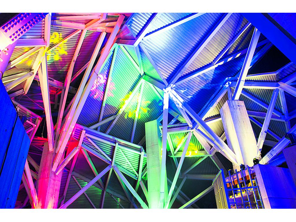 Las tonalidades multicolores daban sensaciones de alegría.()