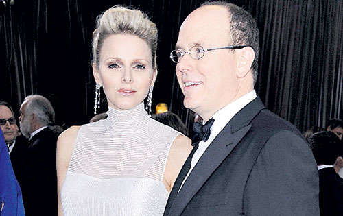 <p>Realeza. Charlene y el príncipe Alberto II de Mónaco.</p>