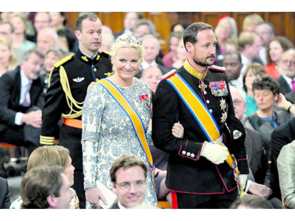 Los príncipes Haakon y Mette-Marit de Noruega.