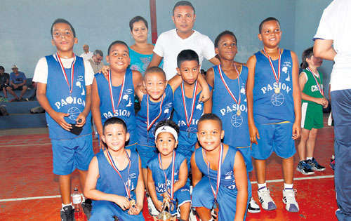 <p>Equipo. Quinteto de Río Abajo de la categoría Sub-10.</p>
