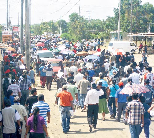 <p>Recorrido. La marcha se realizó en Changuinola.</p>