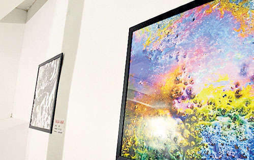 <p>Arte moderno. La fotografía modificada con pintura.</p>