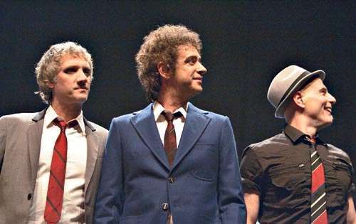 <p>Trío. Imagen del inicio del tour Me verás volver, que Soda Stereo realizó en el 2007, última presentación como banda.</p>