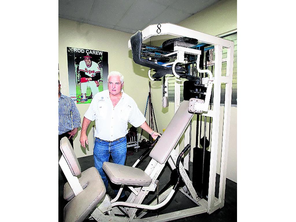 Trayecto. Fue al cuarto de entrenamiento.(Anayansi Gamez)